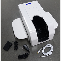 <b>UPOD-S Laptop Configuration:</b> Scanner body, USB2.0 Cable, Power Adapter, Foot Switch, Side standing steps, and software license dongle