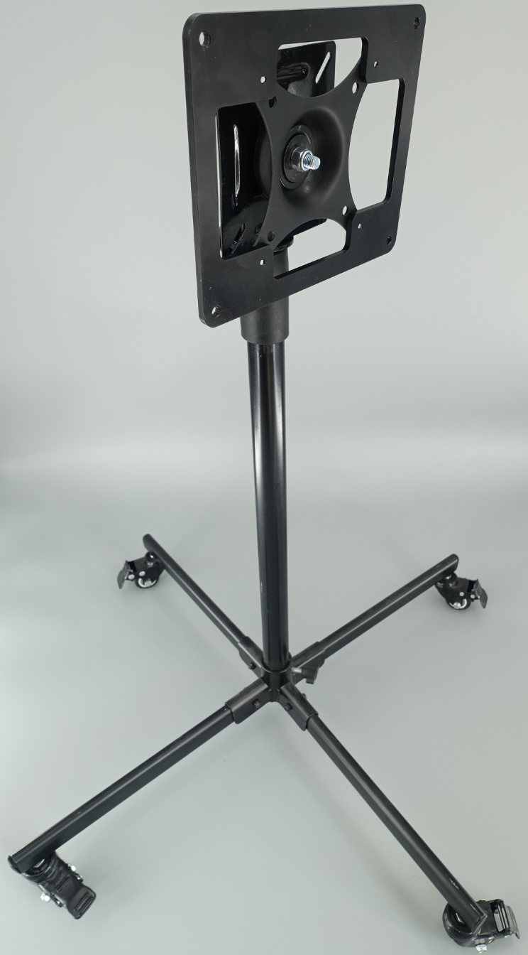 <b>USOL Vertical</b>: USOL Standard + Toe Laser, Folding Frame (with wheels) and VESA Bracket.